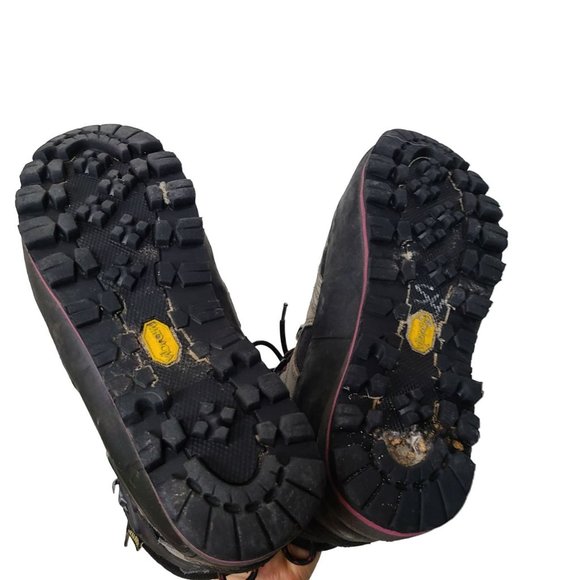 Raichle Shoes Raichle Womens 7 Black Lace Up Goretex Vibram Sole Motion Control Hiking Boots